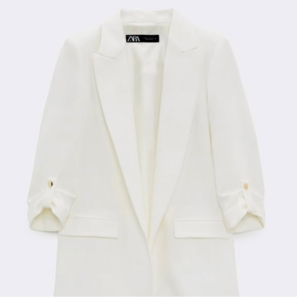 ZARA | BLAZER | WHITE/CREAM | M | USED TWICE